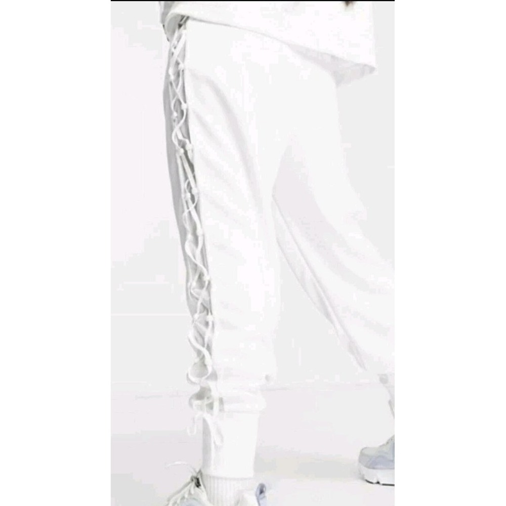 NWT Nike EQUALITY Sisterhood‎ Lace-Up Poly Knit Track Pants CU6793-100 Size L - Picture 3 of 14